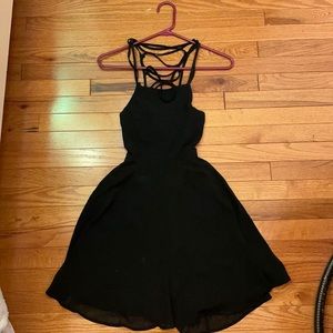 Black strapy formal dress